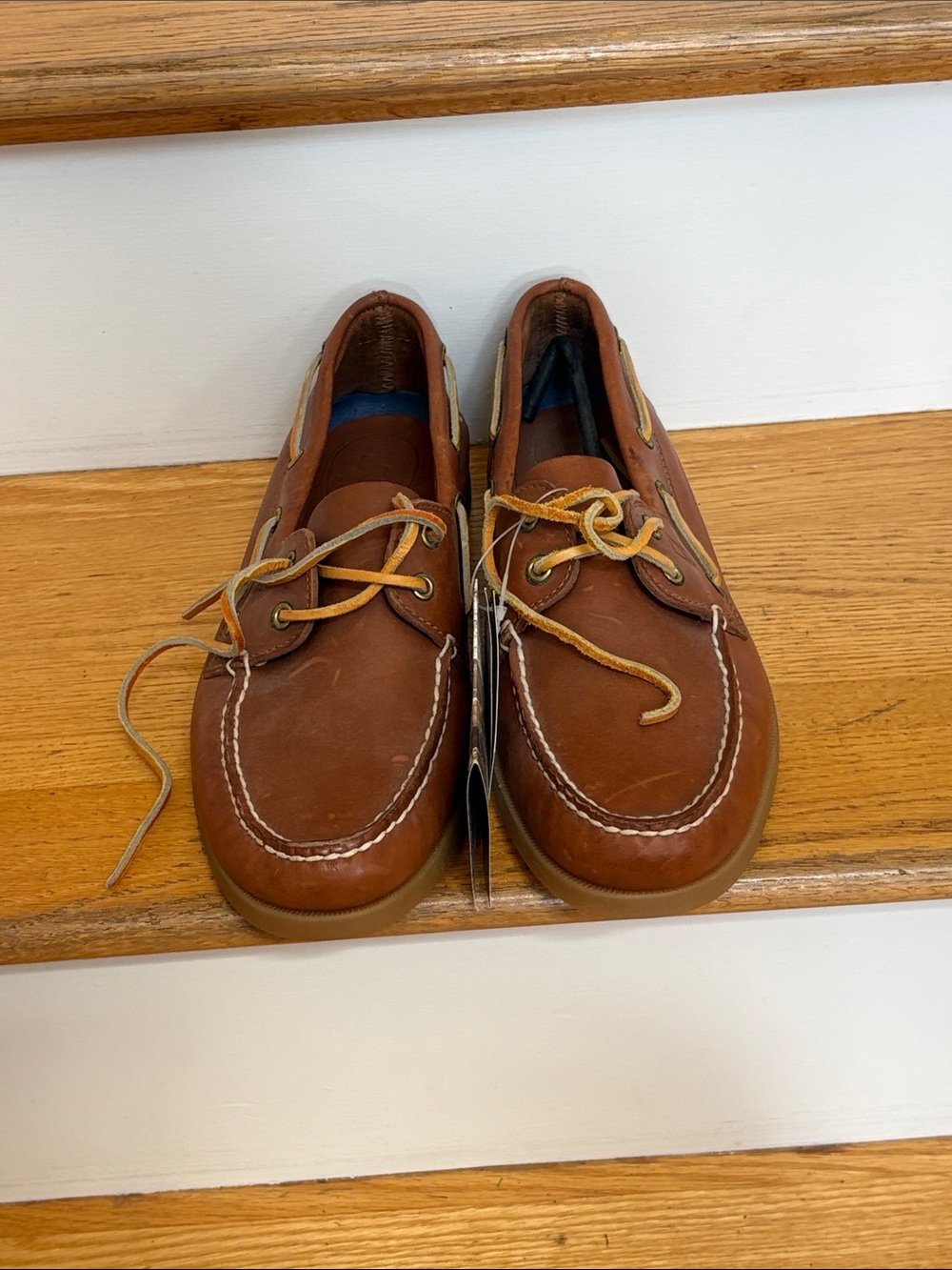 Sperry Men's Brown Leather 2-Eye Boat Shoes